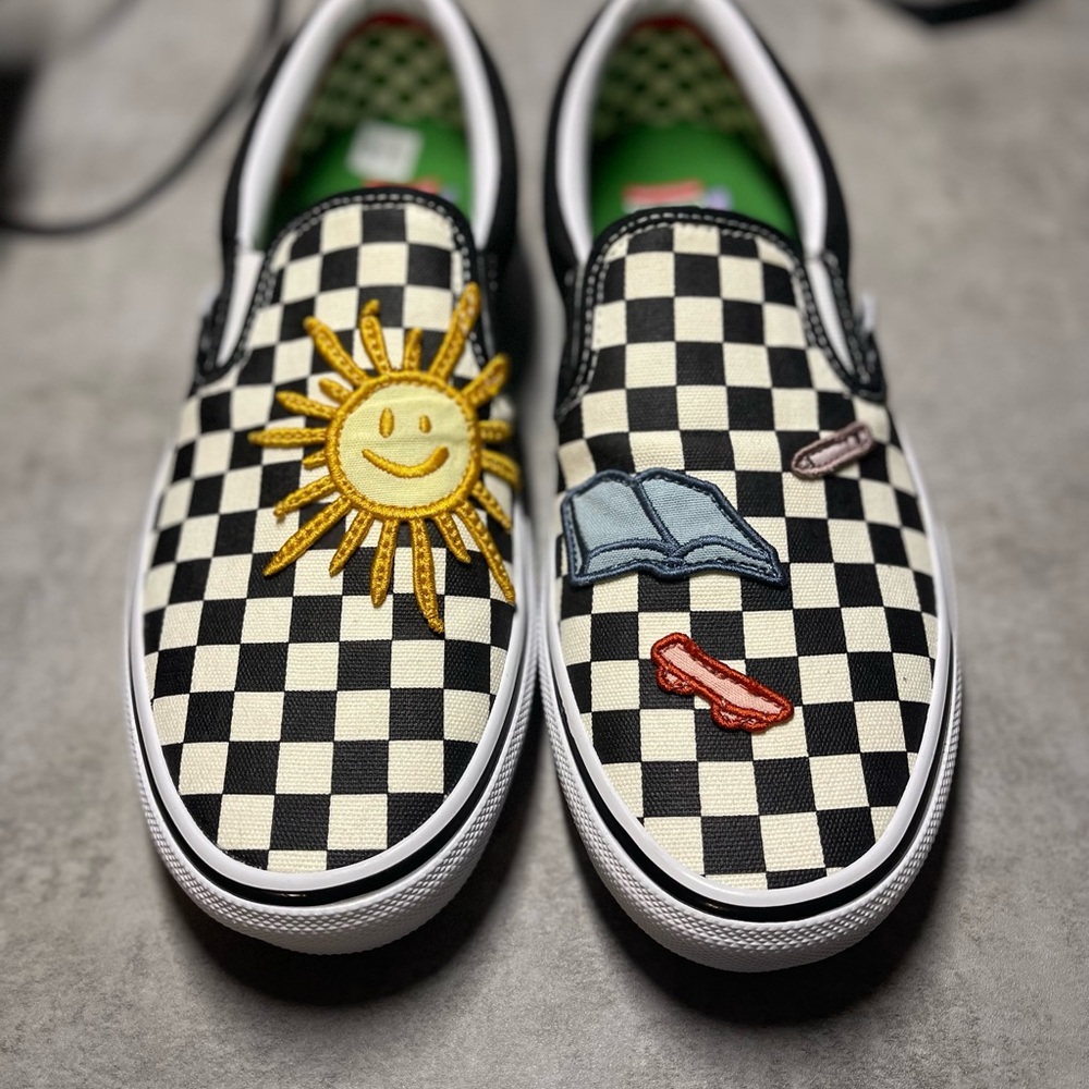 Vans Checkered Skateistan Slip-ons